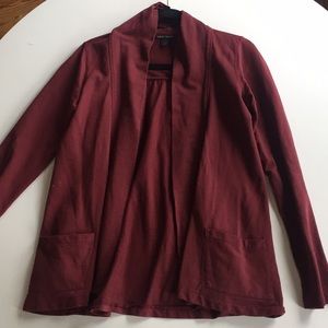 Lucky Maroon Cardigan Sweater